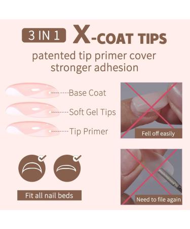 TQUXNGA Natural and Stylish French Manicure Nail Tips with Different Sizes Nail Art Tools and Accessories YS09 - Buy Online on GoSupps.com