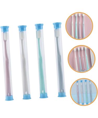 Gatuida 4-Piece Portable Charcoal Toothbrush Set - Comfortable Fiber Brushes for Pregnant Women & Travel Accessories - Buy Online on GoSupps.com