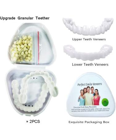 Flipped Warmth Veneers Teeth - Temporary False Teeth Repair Kit for Braces & Dentures | 2 Pairs - International Shipping Available - Buy Online on GoSupps.com