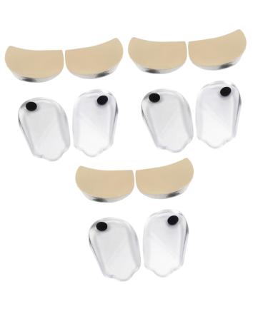 FOMIYES 6 Pairs After Corrective Pad Practical Insoles Heel Lift Inserts Shoe Pads Heel Correction Insole Half Heel Insoles