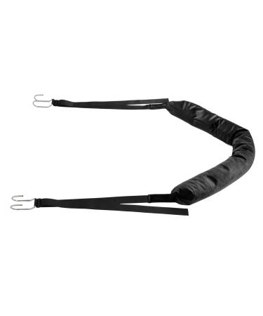 Hanging Spinal Decompression Device Comfortable Lightweight Back Stretcher Decompressor Belt Lumbar Traction Thoracic Stretcher for Home Office Car Travelling (Black)