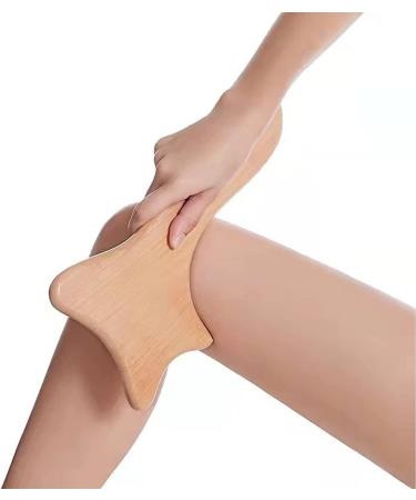 Wood Lymphatic Drainage Gua Sha Tool - Anti-Cellulite Massage Device for Back Arms and Legs | Natural Wooden Therapy for Soft Tissue Relief - Buy Online on GoSupps.com