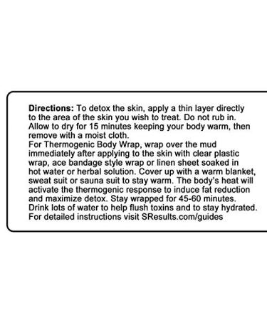 Detox Spa Mud Seaweed Enriched Anti-Cellulite Body Mask for Toning Tightening and Improving Skin Health - Buy Online on GoSupps.com