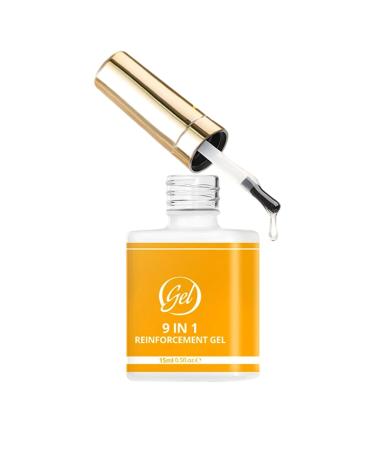 Glue Gel for 15ml - 9-in-1 manicure gel strong and versatile glue with a glossy finish perfect for artificial decorations and embellishments | Suitable for