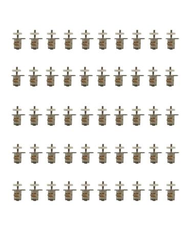 BAENRCY 50pcs 3-5V DC 2 Phase 4 Wire Dia 6mm DC Stepper Motor Micro Stepping Motor for Digital Products Camera Size 6x15.5mm