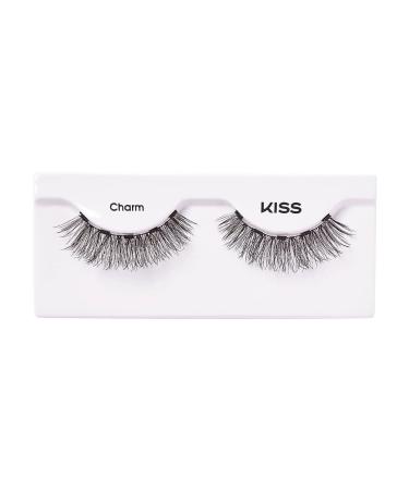 KISS Magnetic Lashes Charm - Wind Resistant, Dermatologist Tested, Last Up To 16 Hours - 1 Pair of Synthetic False Eyelashes - Buy Online on GoSupps.com