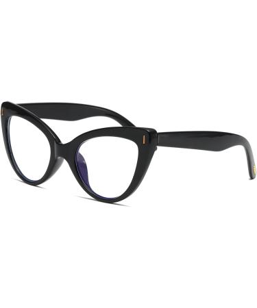 Viseng Women's Oversized Cateye Reading Glasses - Blue Light Blocker Stylish Readers (+1.5 Diopters Black) - International Shipping Available - Buy Online on GoSupps.com