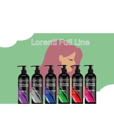 Lorenti Semi Permanent Direct Coloring Cream | Long Lasting Hair Colour Result | Green 250ml - Buy Online on GoSupps.com
