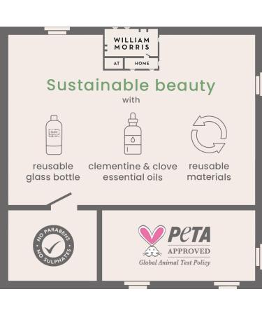William Morris At Home Peacock-Bubble Bath 500ml - Relaxing Clementine & Clove Aroma for a Pampering Holiday Bathing Experience - Buy Online on GoSupps.com