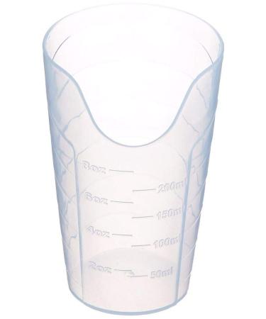 Sammons Preston Nosey Cup Cut Out Drinking Glass for Stable and Fixed Drinking Position Functional Translucent Drink Cups for Medical Patients 8 Ounces 1 Count (Pack of 1)