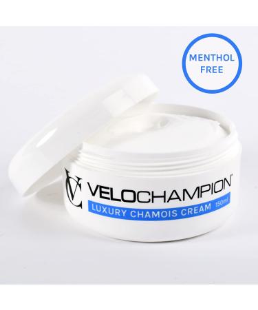 VeloChampion Luxury Anti Chafe Chamois Cream - 150ml Fresh Moisturiser for Reducing Friction and Discomfort | Shop Internationally - Buy Online on GoSupps.com
