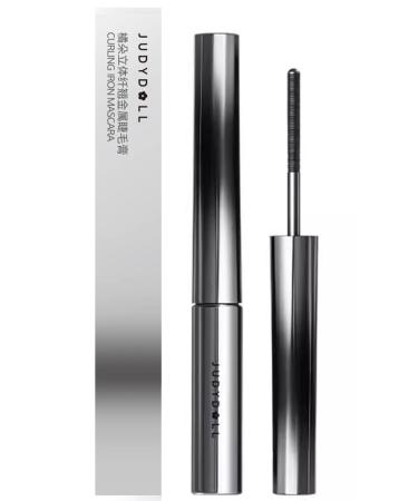 Judydoll Mascara Mascara 3D Judy Doll Bristleless Mascara Natural Thickening Lengthening Mascara No Clumping (6 Curling Design #01Black)