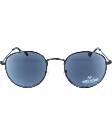 Trendy Panto Metal Reading Glasses with Sun Protection - LOKI +1.00 DPT | Stylish & Practical Aid for All - Buy Online on GoSupps.com