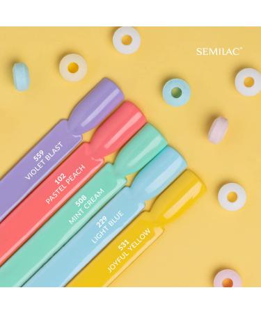 Buy Semilac UV Nail Polish 508 Mint Cream (7ml) - Trending Influencers Collection | Fast International Shipping - Buy Online on GoSupps.com