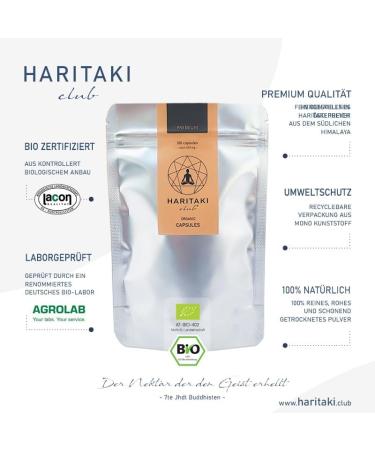  Haritaki Club Organic Haritaki Powder - Premium Quality - Vegan Haritaki Ayurveda Powder - EU Certified Organic - Lab Tested - Halal & Kosher - 100% Natural - Travel Box & Measuring Spoon - Buy Online on GoSupps.com