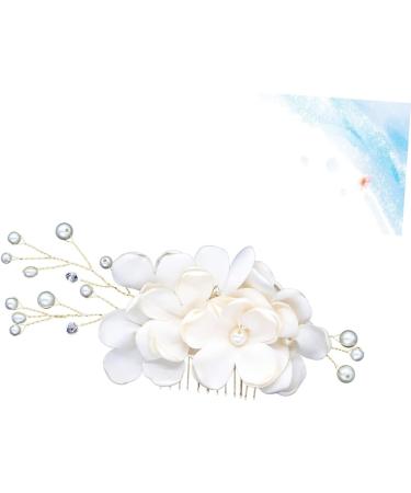 Angoily Bride Headpieces for Wedding Metal Hairpin Stick Wedding Headpiece for Bride Bridal Hair Fruit Headband Flower Hair Accessories Pore Scraper Women's Cloth Flowers Pearl - Buy Online on GoSupps.com