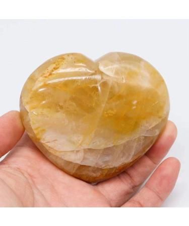 Natural Crystal Rough 1pc 60mm-70mm Natural Crystal Folk Crafts Gemstone Heart for Gift