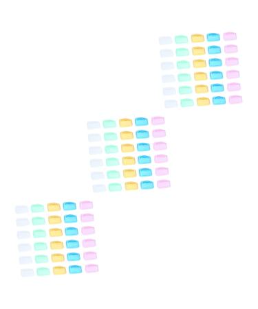 Tovinanna 90 pieces toothbrush dust protection plastic toothbrushes cover holder portable toothbrushes cover toothbrush protective cap to toothbrush cap practical toothbrushes