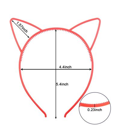 Suyegirl 6 Pcs Glow Dark Cat Ear Headbands for Girls - Halloween Hair Accessories - Buy Online on GoSupps.com
