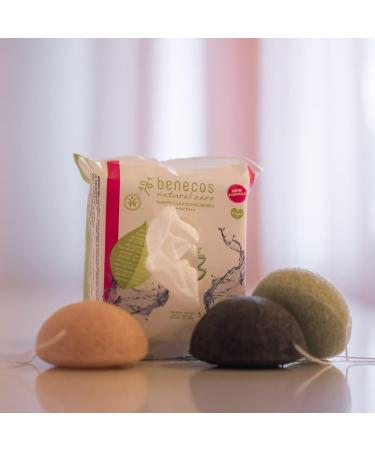 Benecos Natural Cosmetics - Konjac Sponge - Black Bamboo - 100% Biodegradable - Buy Online on GoSupps.com