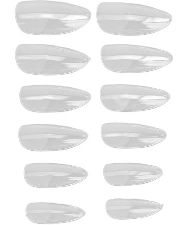 Nail Tips Multi-Size Breathable False Nail Tips Semi-Frosted Ultra-Thin for Salon (11#) - Buy Online on GoSupps.com