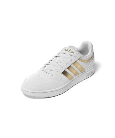 adidas Women's Hoops 3.0 Low Classic Basketball Sneaker 36 EU Ftwwht Ftwwht Magold
