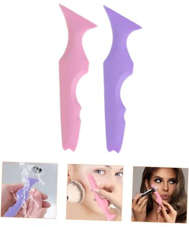 Healeved 4 Pcs Silicone Beauty Ruler Winged Eyeliner Stamp Eyeliner Micro Eyelash Mascara Lash Guard Comb 15X4.15CMx2pcs Assorted Colorx2pcs - Buy Online on GoSupps.com