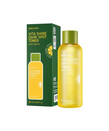 BERGAMO Green Tangerine Vita Shine Toner for Soothing Hydrating Face Moisturizer Korean Skin Care 6.09 fl.oz 180ml