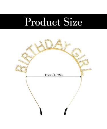 GLADFRESIT Birthday Girl Crowns Bling Rhinestone Birthday Headband Princess Tiara Birthday Decorations Accessories for Women Girls Party - Buy Online on GoSupps.com