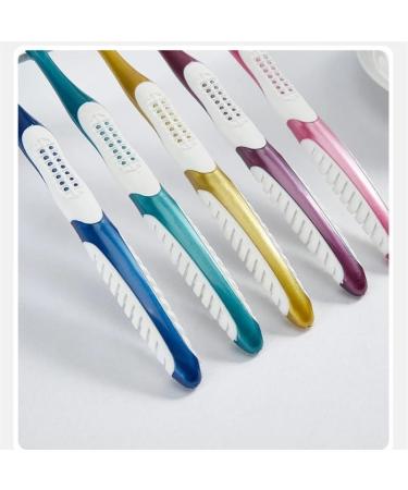 AD-BCRBgen Toothbrush - Super Hardy Bristles Cross Shape for Effective Dental Care | Combat Bacteria & Coffee Stains - Random Color - Buy Online on GoSupps.com