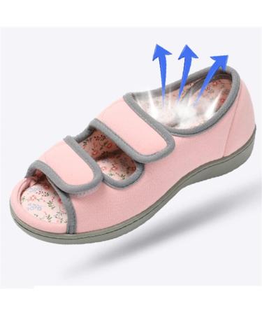 Womens Diabetic Shoes - Adjustable Extra Wide Sandals for Arthritis Edema Swollen Feet - Dark Gray XXL - Buy Online on GoSupps.com