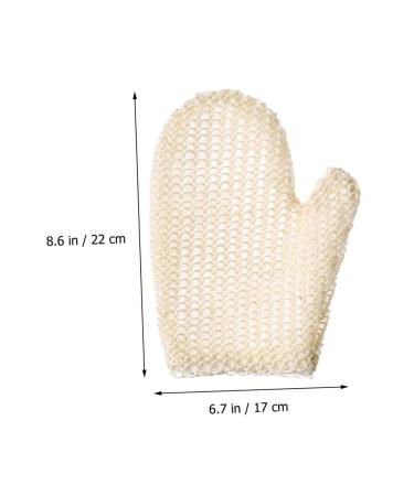 FRCOLOR 2pcs Sisal Braided Shower Gloves - Exfoliating Scrubber Sponges & Bath Mittens for Body Care - Buy Online on GoSupps.com