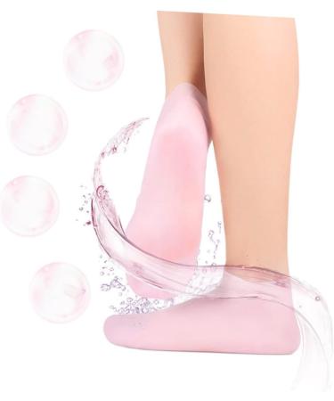 Beavorty 3 Pairs Sock Booties for Women Lotion Spa Moisturizing Gel Booties Moisturizing Heel Sleeves Beauty Care Silicone Gel Skin Protect Soles Sebs Sole Pads Miss High Heel Crack Pink - Buy Online on GoSupps.com