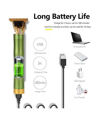 T9 Bamboo Style Electric Hair Clipper - USB Rechargeable Professional Trimmer for Men | International Shipping Available - Buy Online on GoSupps.com