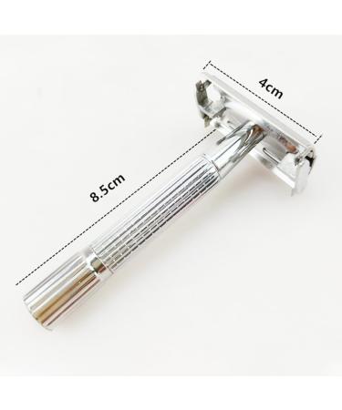 Aiweijia Double Edge Safety Razor Reusable Manual Stainless Steel Shaver Rust-proof Shaving for Men Wet Shaving Barber Beard - Buy Online on GoSupps.com