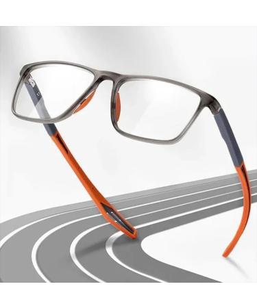 Men's Ultralight Anti Blue Light Glasses - 3.5x Dual Focus Cycling & Reading Glasses in Orange | International Shipping Available - Buy Online on GoSupps.com
