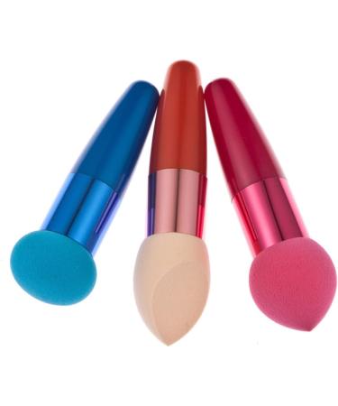 HAPINARY 3pc Makeup Powder Brush Concealer Sponge Lip Brush on Stick Cream Foundation Brush Gel Removing Tool Contour Brush Makeup Brush Tools Eye Shadow Travel Gourd - Buy Online on GoSupps.com