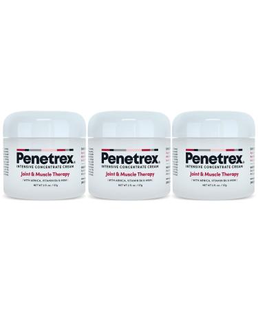 Penetrex Joint & Muscle Therapy 2oz Cream (3-Pack) Intensive Concentrate for Joint and Muscle Recovery Premium Formula with Arnica Vitamin B6 and MSM Provides Relief for Back Neck Hands Feet