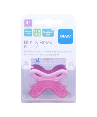 Verdes Mam Bite & Relax 10V90065816V10 Teething Rings for Babies Phase 2 6 Pieces Blue and White