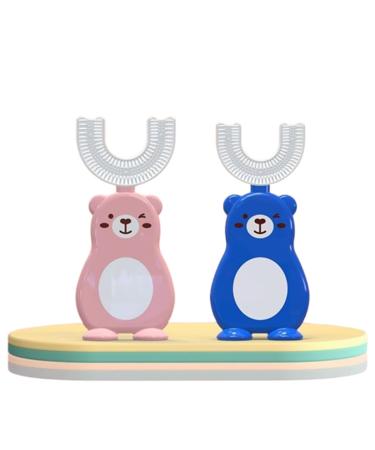 Byx toothbrush children children toothbrush toothbrush children 2-6 years children and shaped toothbrush silicone children's toothbrush and form 2-6 years 360 degrees toothbrush for the whole mouth 2 pieces