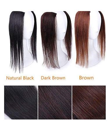 14 Dark Brown Human Hair Clip-In Extensions - 2 Pieces, 50g Total - Straight Hairpiece - 25g/pc - Pack of 1 - Buy Online on GoSupps.com