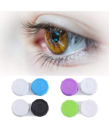 LIUJZZJ 8-Piece Contact Lens Container Set | Portable Protective Case for Contacts & Glasses | Travel-Friendly Lens Box - Buy Online on GoSupps.com