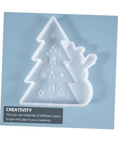 NUOBESTY Christmas Stencils Silicone Molds Diy Casting Resin Silicone Handmade Mold Christmas Tree Ornaments - Buy Online on GoSupps.com