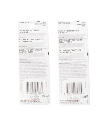 Pack of 2 CoverGirl Clean Fresh Tinted Lip Balm I Cherry-Ish You 500 - Buy Online on GoSupps.com
