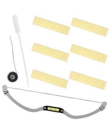 Angoily 3 sets Measure Measuring Bow Bow-shaped Shaping Eyebrow Kit Shaper Mapping Corrector Level Tool 22.5x4.3cmx3pcs Silverx3pcs