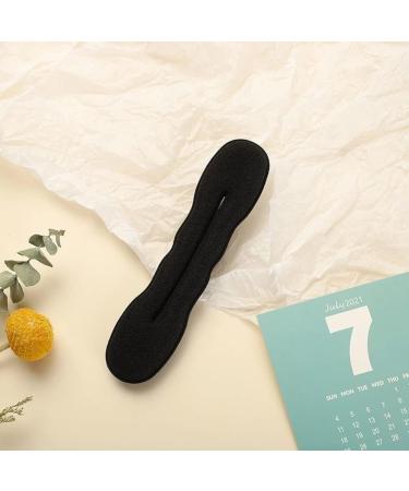 4 Pieces Hair Clips Hair Clips Donut Twist for Hair Styling Crown Donut Tool 2 Large 2 Small (Black) - Buy Online on GoSupps.com