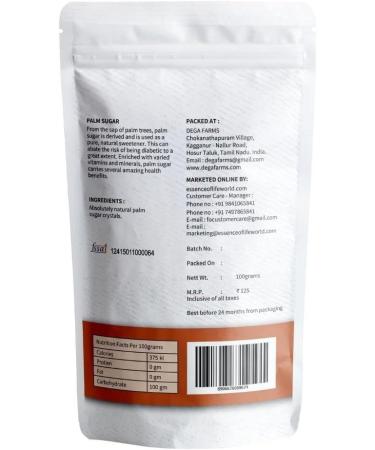 Essence of Life Herbal Jaggery with Brahmi 100 Grams & Palm Sugar 100 Grams Made with Natural Organic Ingredients - Buy Online on GoSupps.com