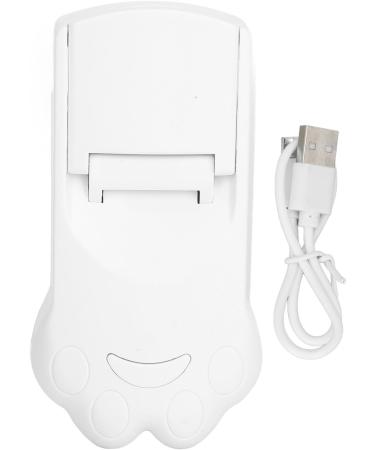 Heated Eyelash Curler T Shaped Design Quick Heating USB Rechargeable Safe and Easy to Use with Temperature Control for Beautifully Curled Lashes (White) - Buy Online on GoSupps.com