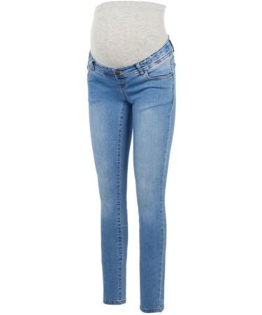 MAMALICIOUS Women's Mlono Slim Jeans - 27W/32L Washed Light Blue Denim - Buy Online on GoSupps.com