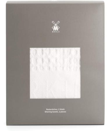 Luxury M HLE Waffle Pique Shaving Towels - 2 Pack | 60 x 45 cm - Buy Online on GoSupps.com